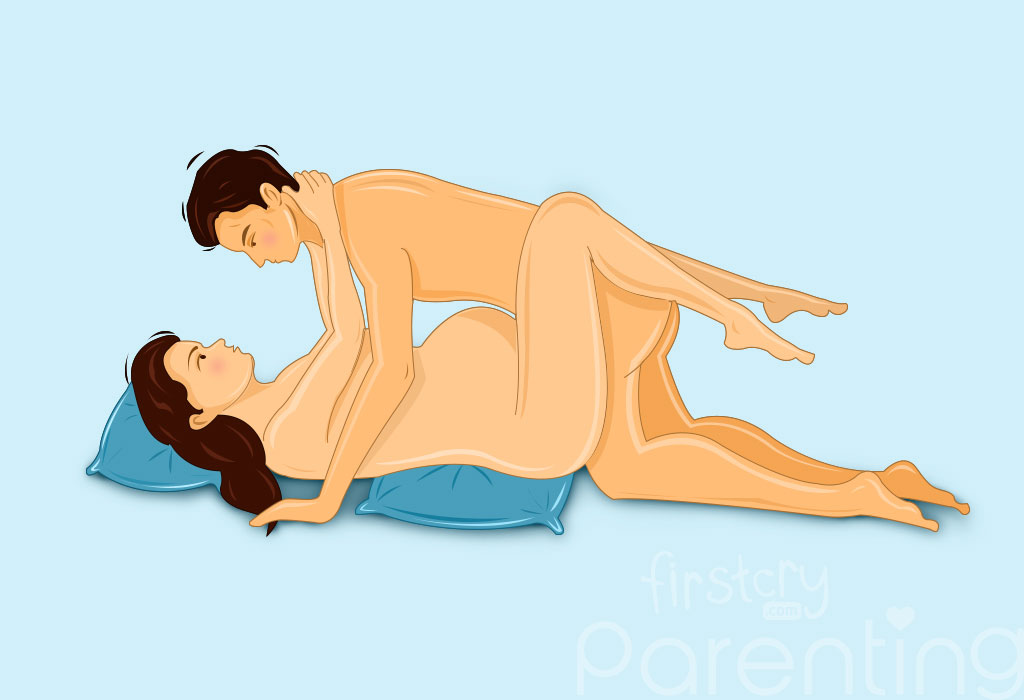 Sex position women on belly