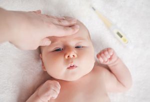 How long would swine flu last in babies?