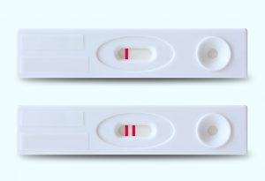 positive, negative pregnancy test
