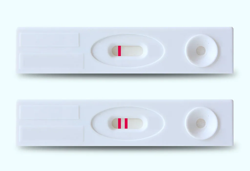 positive, negative pregnancy test
