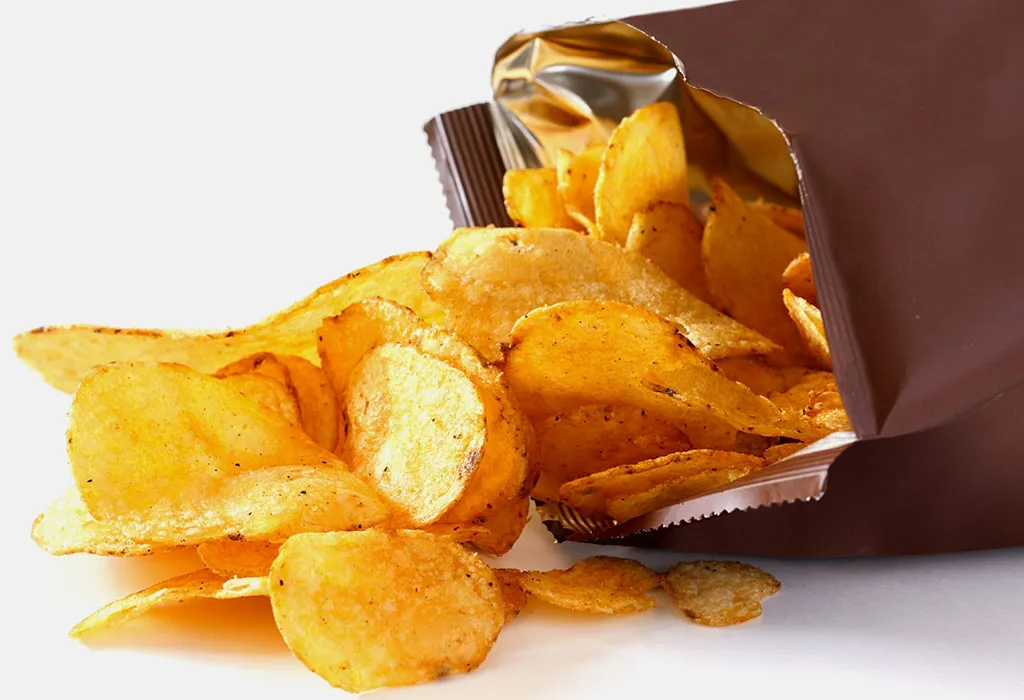 packed potato chips