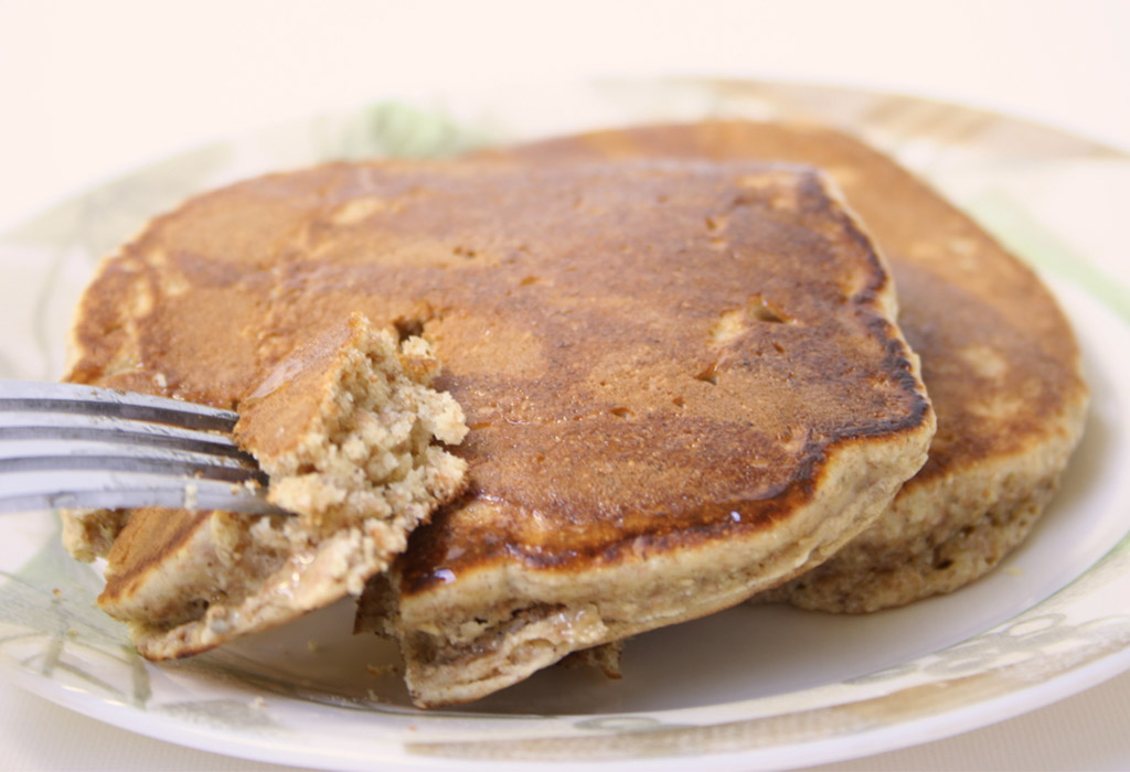 Wheat almond pancakes