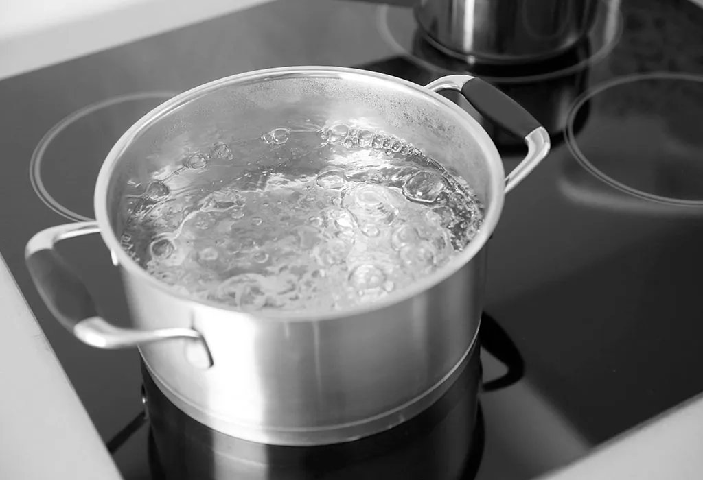 boiling water for drinking