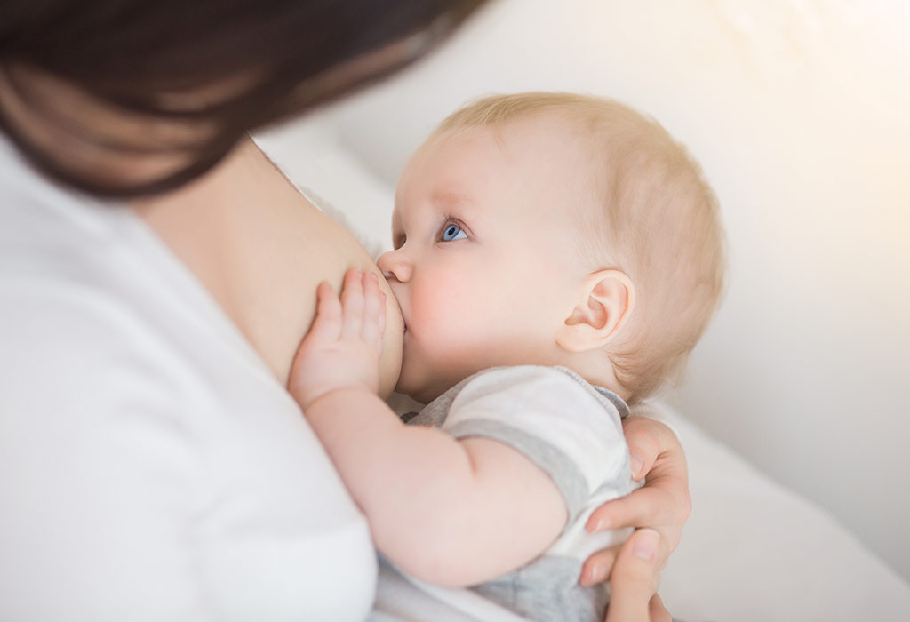mother breastfeeding baby