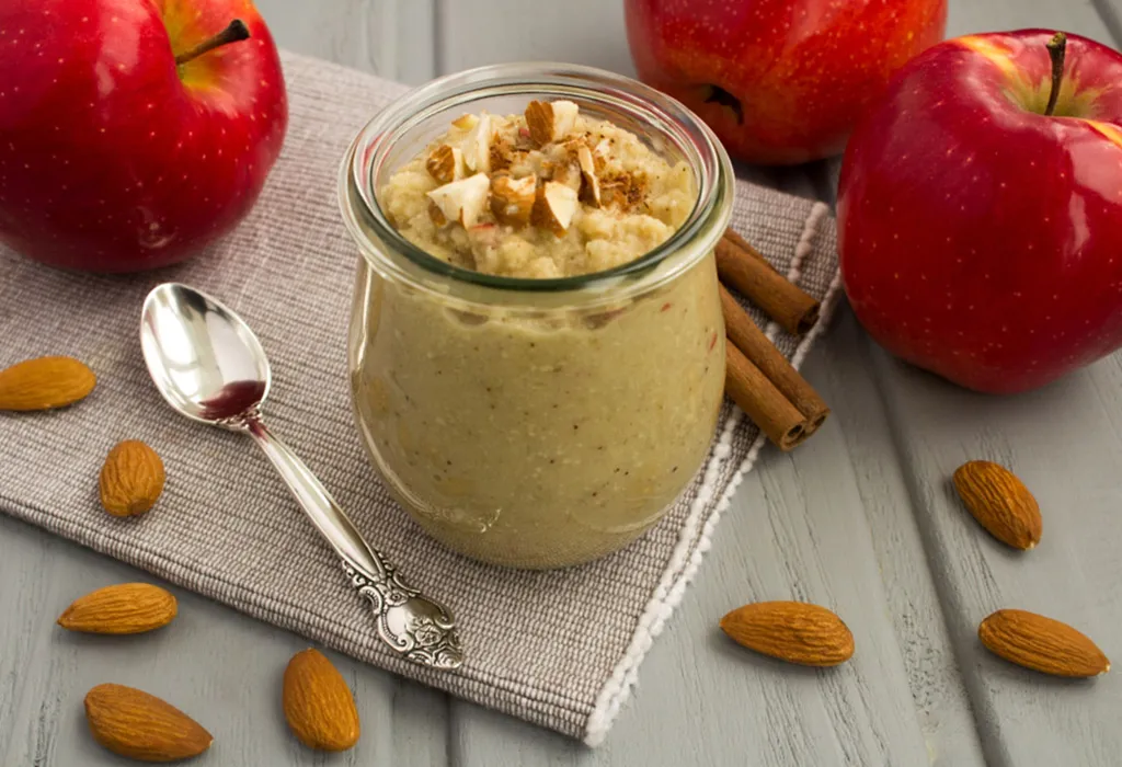 Apple almond puree