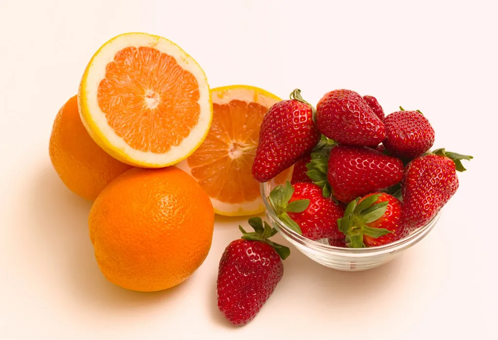 Oranges with Strawberries