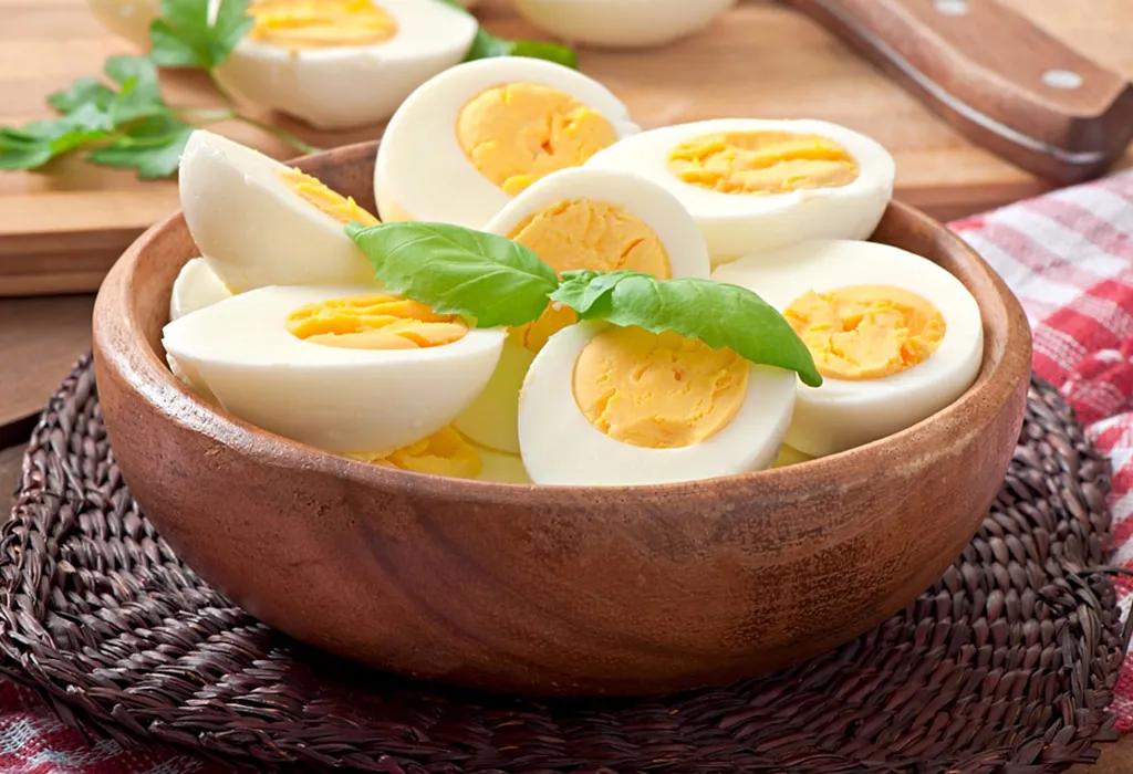 Boiled Eggs with parsley
