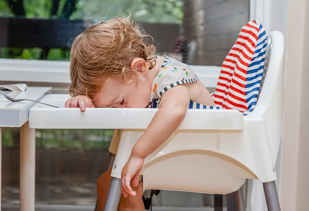 Child feeling tired and weak