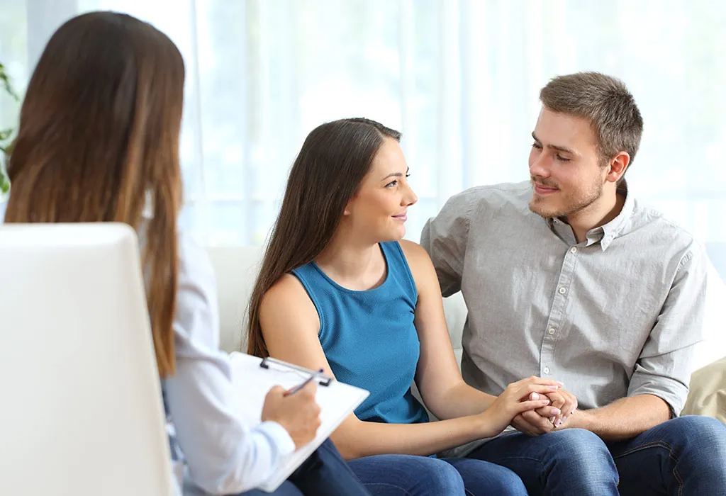 Couple talking to Family Physician