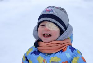 Toddler with lazy eye
