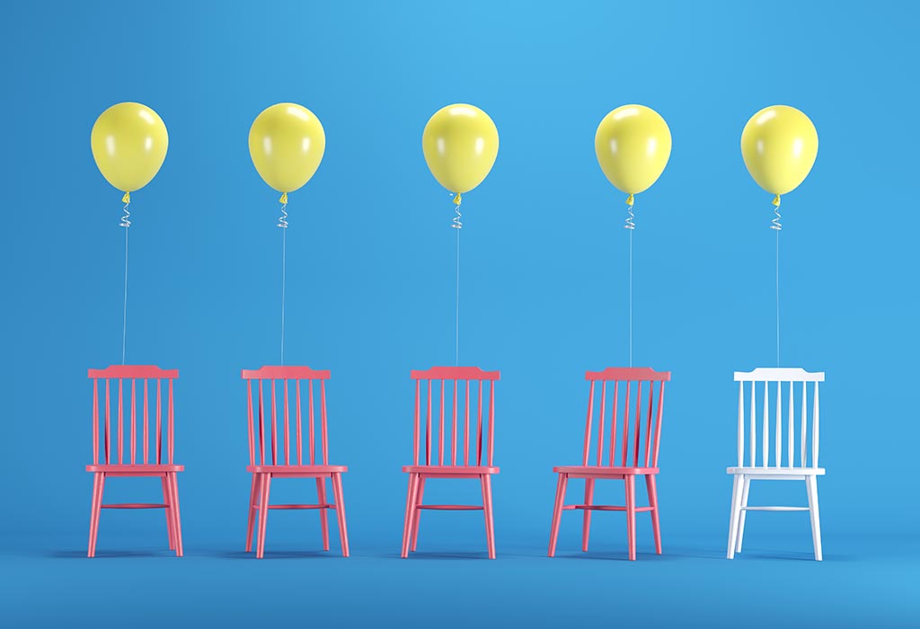 Balloons on chairs