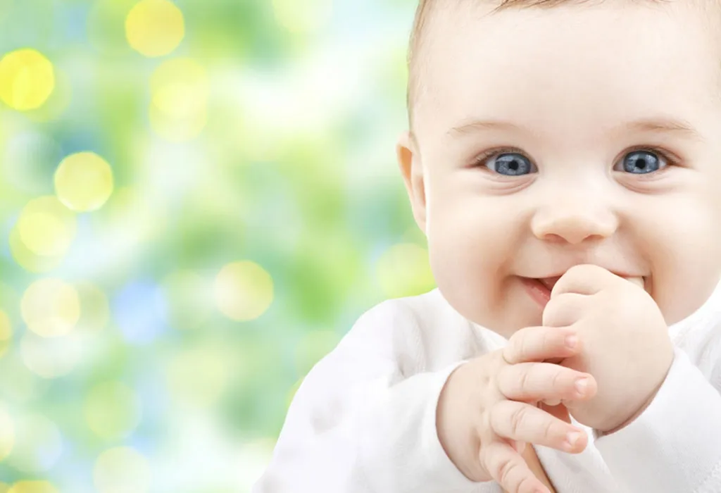 Baby drinking water