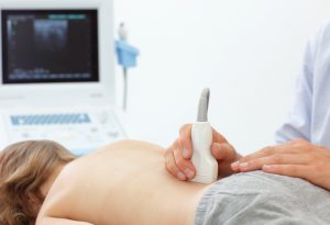 Ultrasound done on child