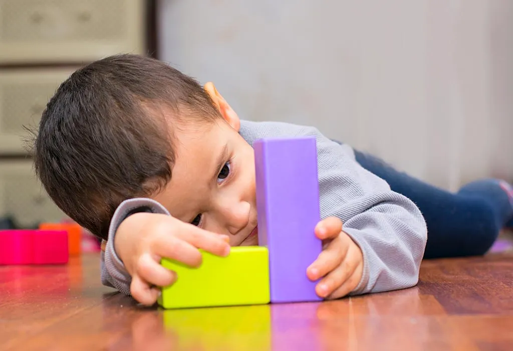 A kid playing alone