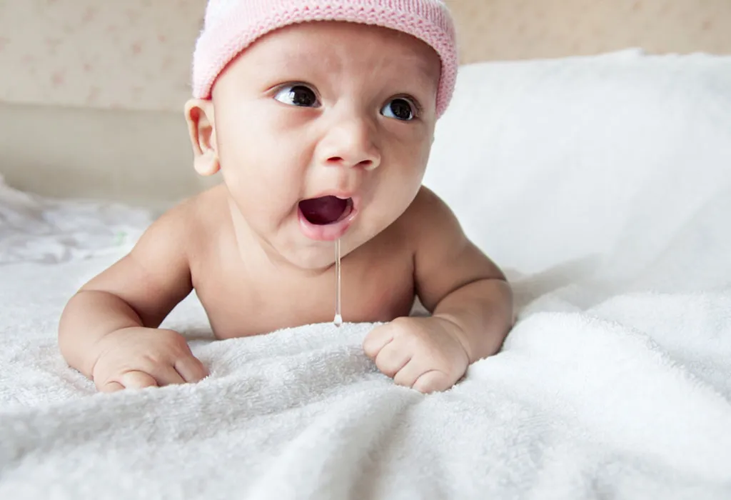 1 month old store drooling and fussy