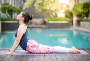 Cobra pose in Yoga