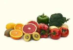 Natural sources of vitamin C (fruits and vegetables)