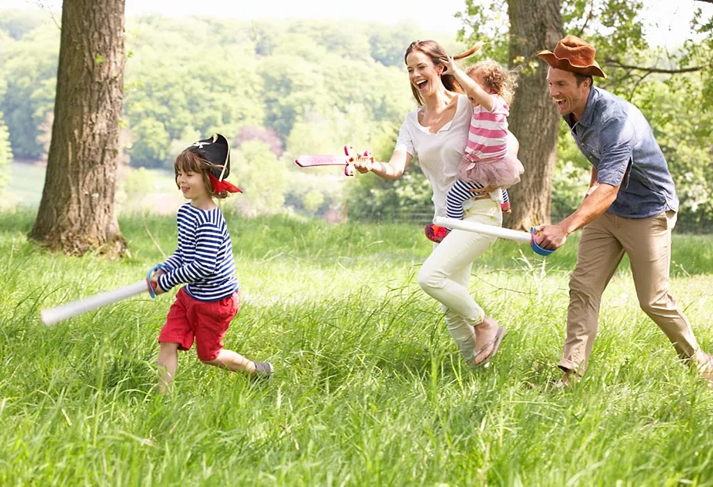 family playing games