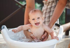 Adorable Baby Bath Picture 