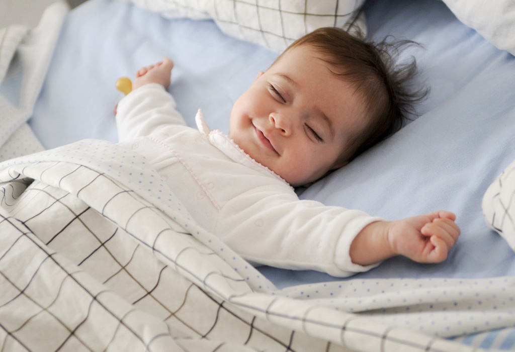 Sleeping Baby Smiling Image