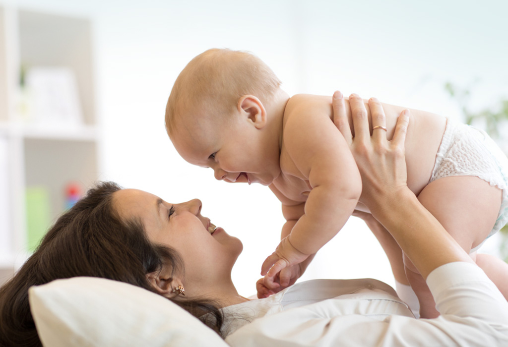 Mom and Baby Smiles Pic