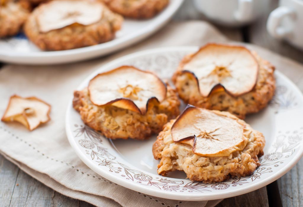 Apple and oats cookies