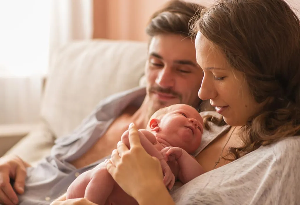 1 month old baby parents