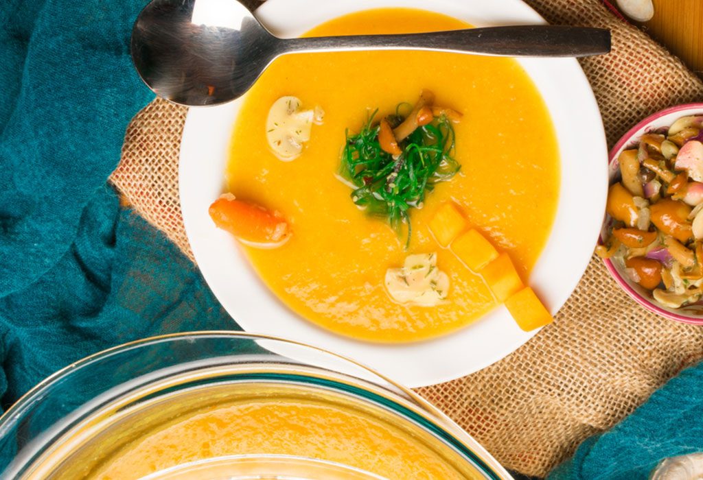 Golden coconut lentil spinach soup