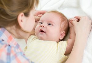Mother and baby quality time>