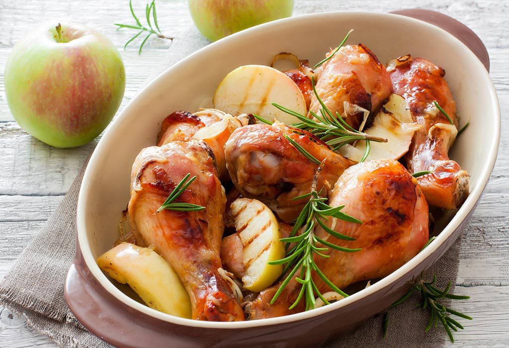 Apple and chicken