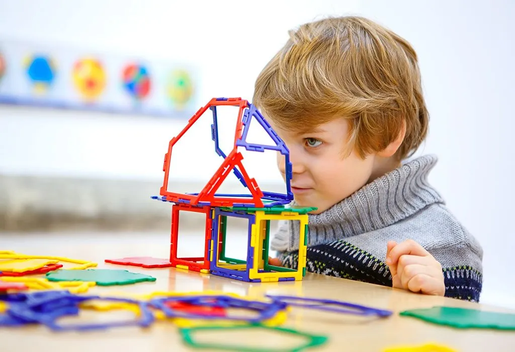 KID WITH GEOMETRIC SHAPES