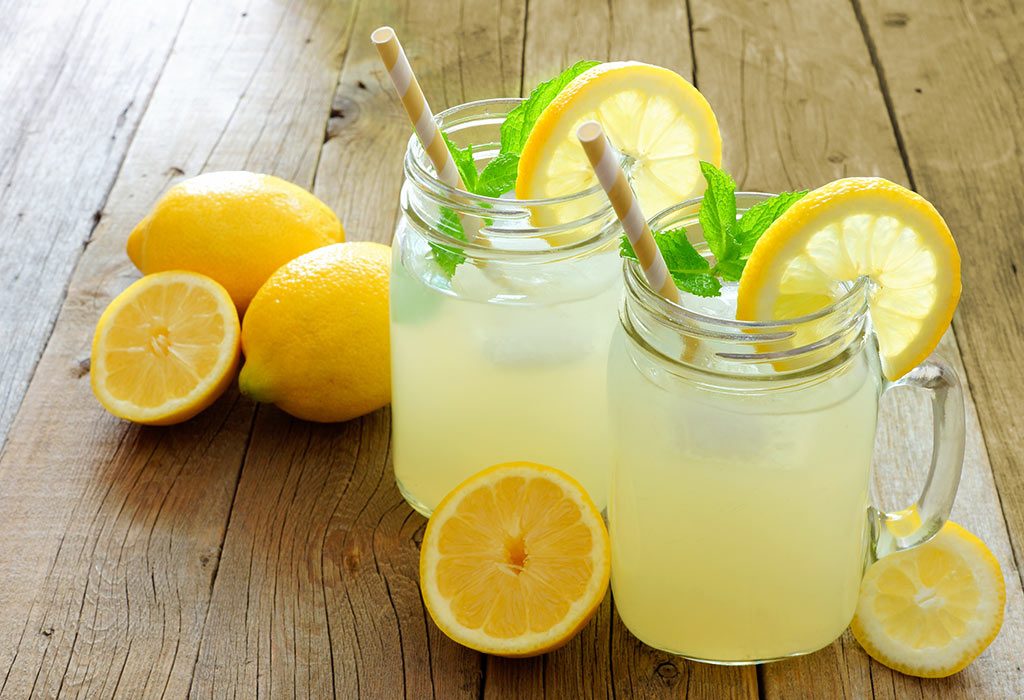 drinking pure lemon juice without water