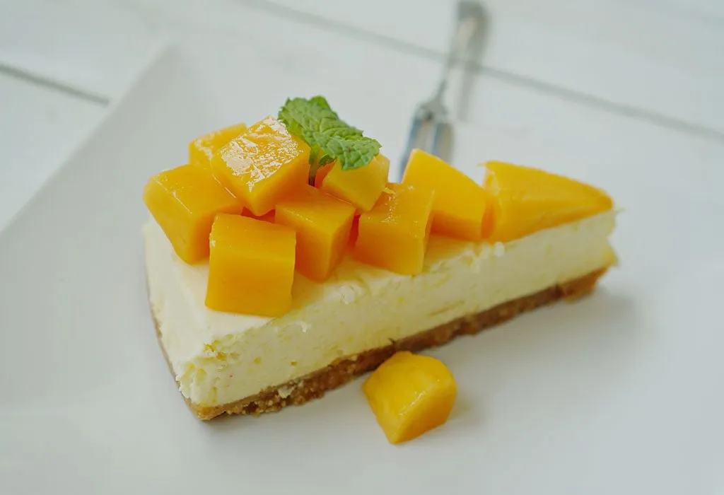 Mango Coconut Ice Cream Cake with Lime Layers