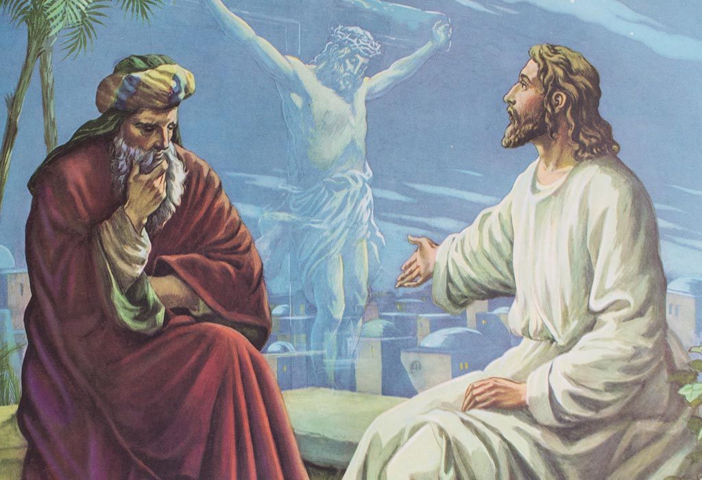 Jesus teaching Nicodemus