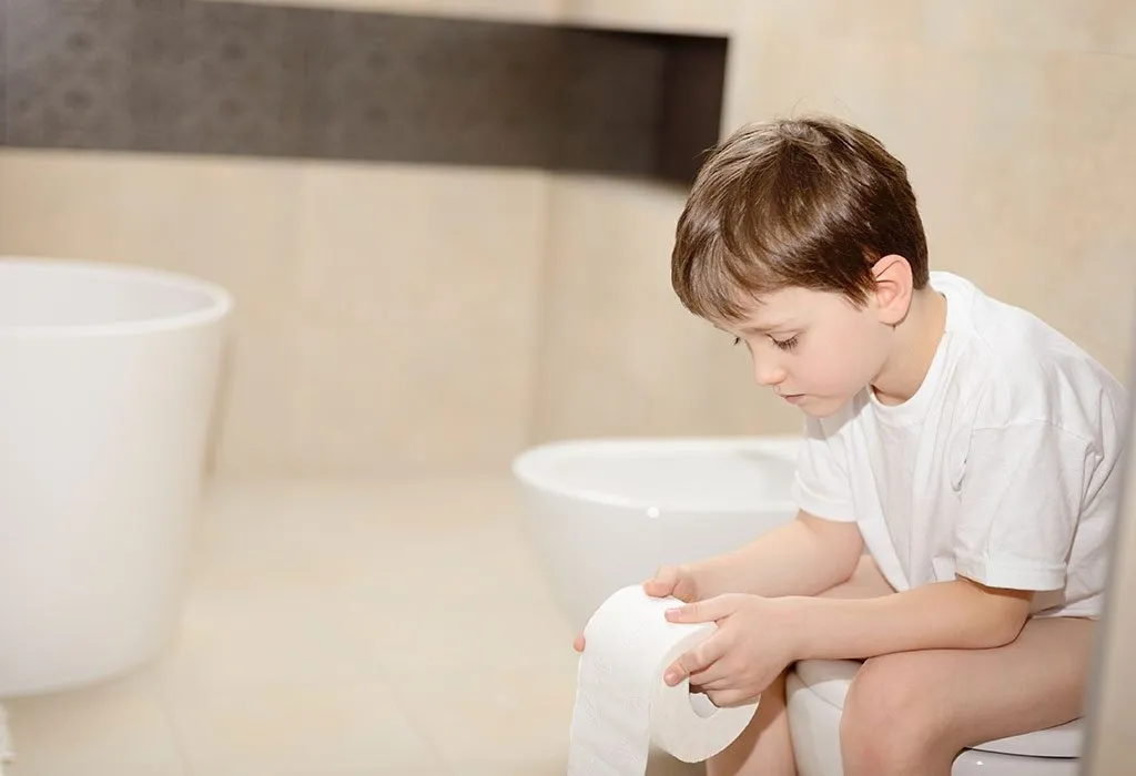 A boy with diarrohea