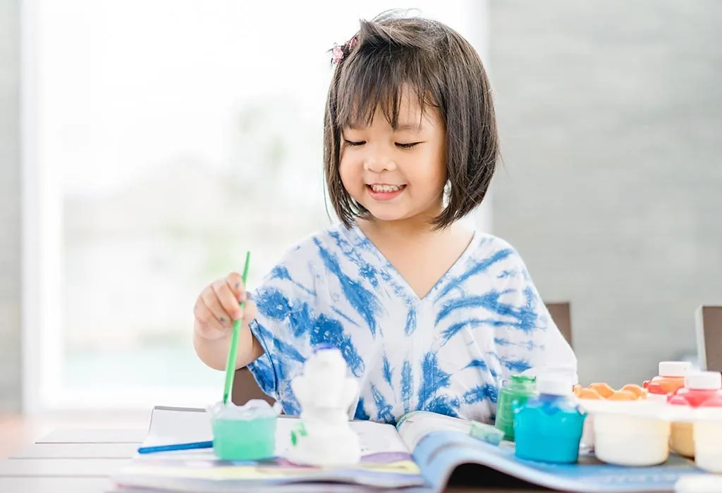 Confident toddler girl