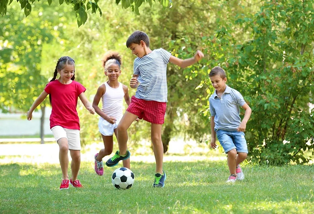 Children playing outside