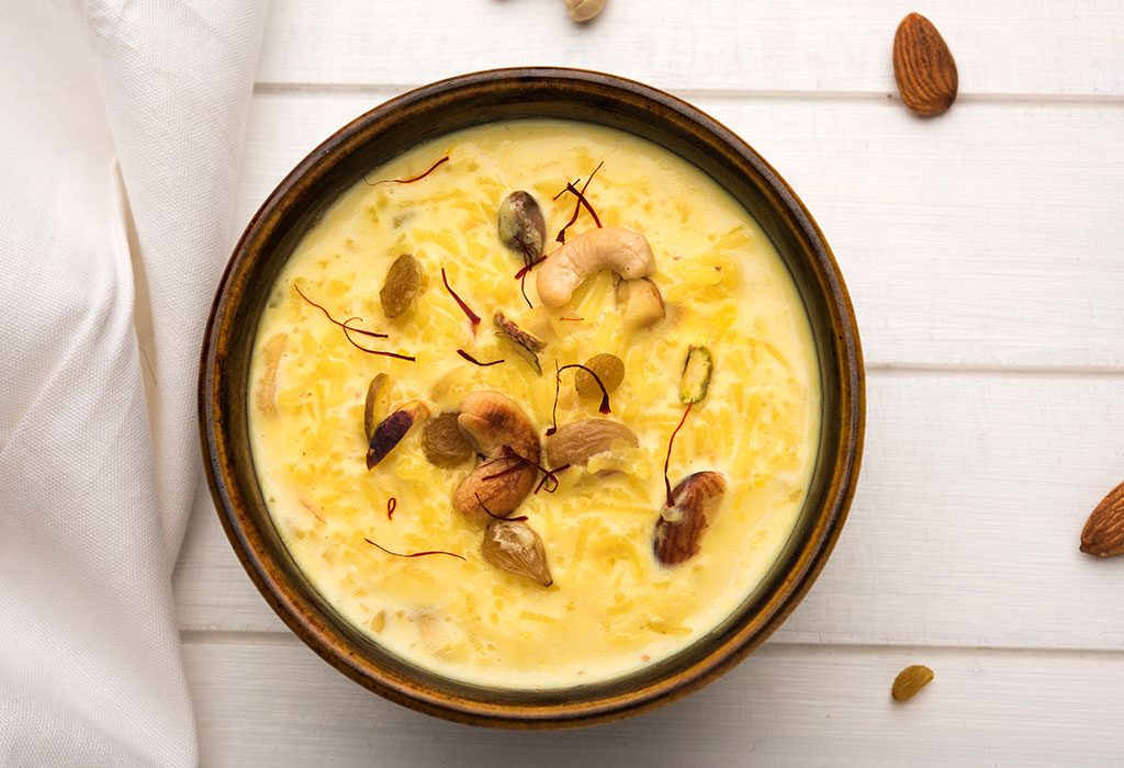 Pasta Kheer for 15 Months Old Child