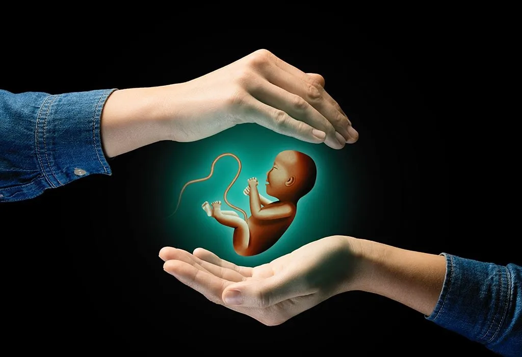 A couple with foetus in between