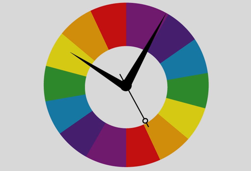 Colour Wheel Clock