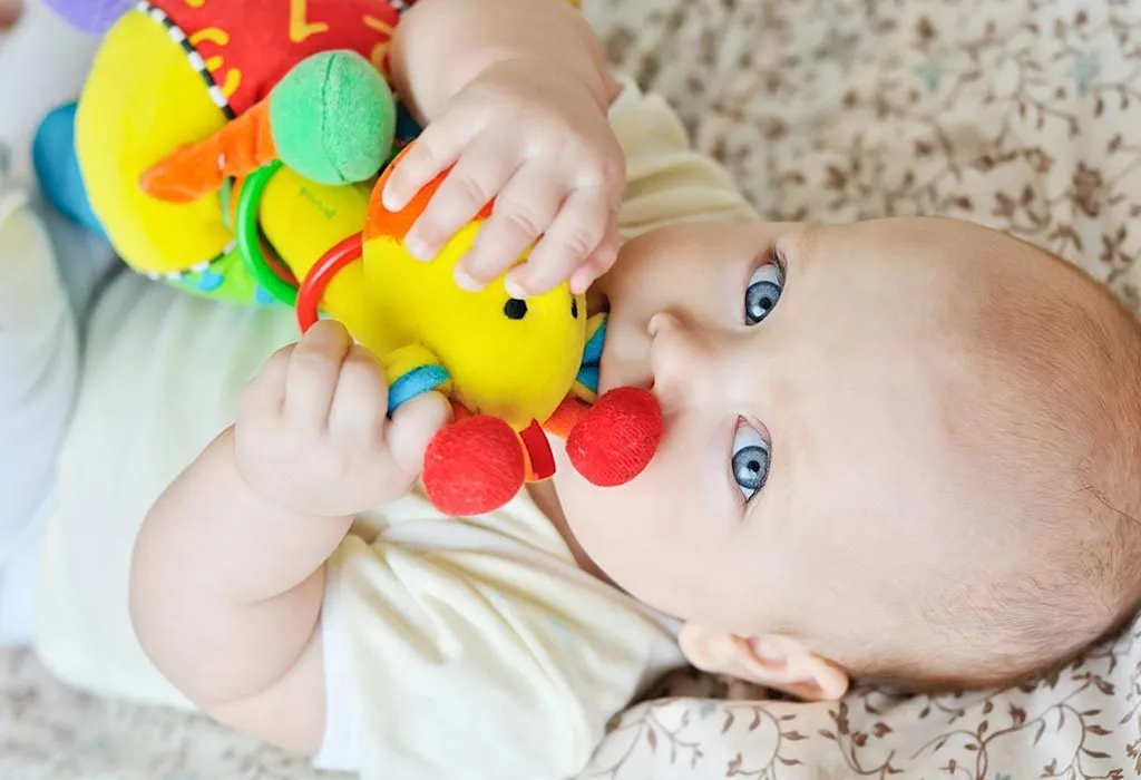 Soft toys for 5 best sale month baby