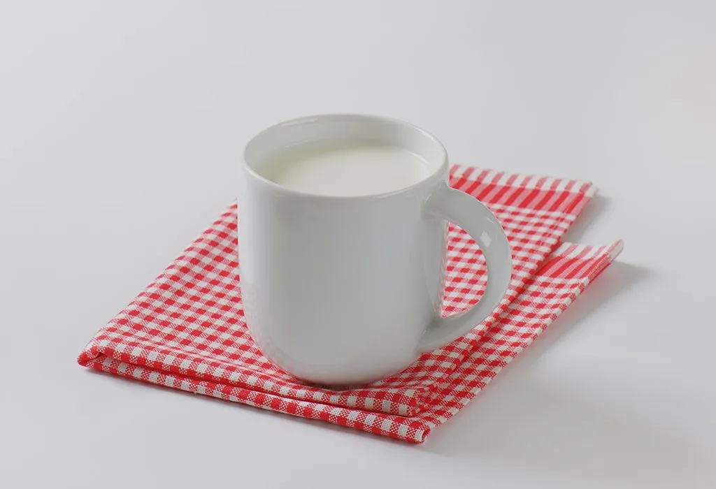 Milk in a cup