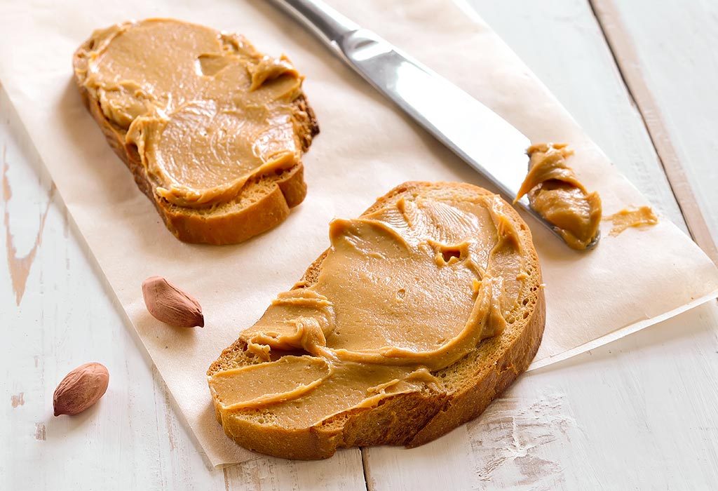 Peanut butter and bread for babies