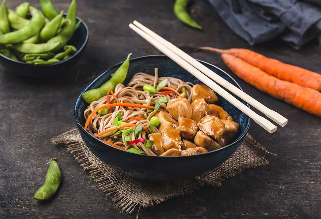 Chicken Noodles Asian Style