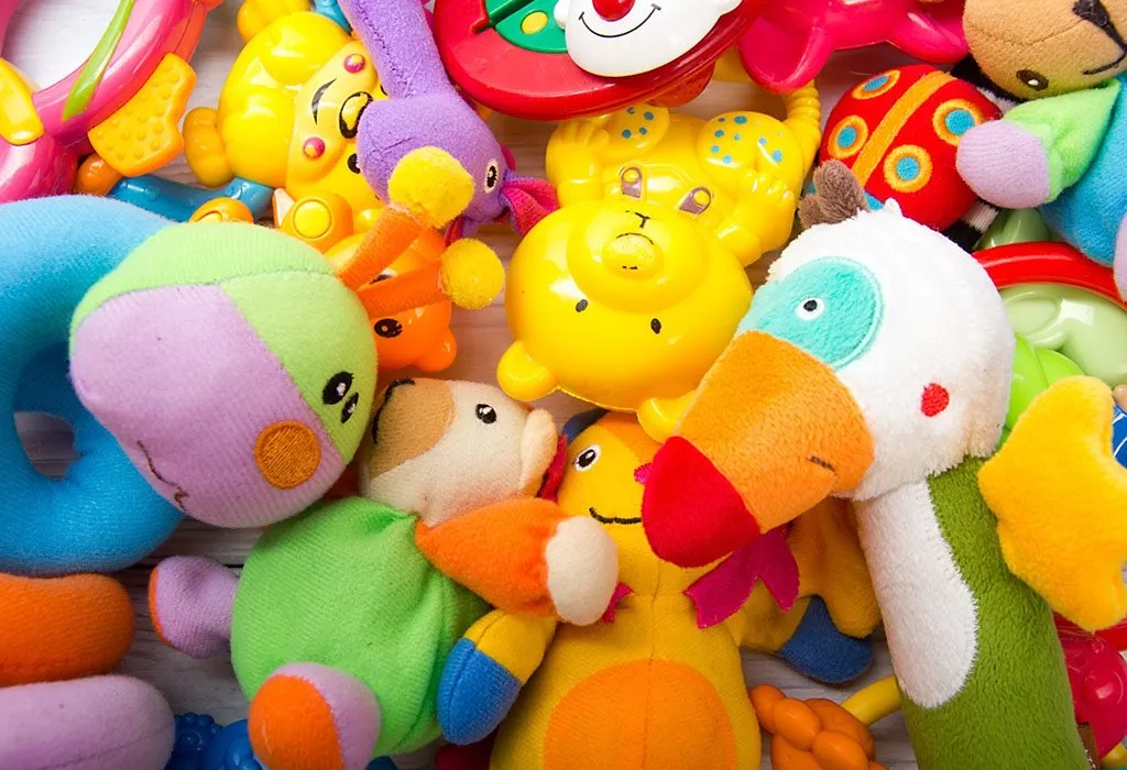 Colourful baby toys
