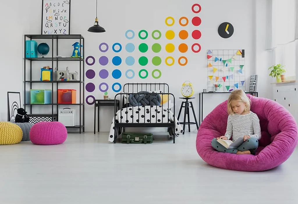 Colourful bedroom