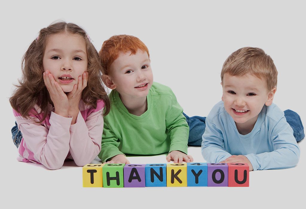 Teaching gratitude to children