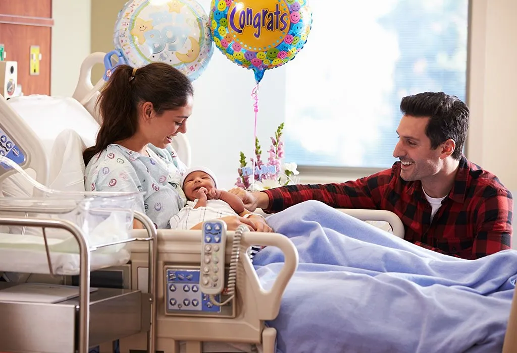 Husband Helping after Labour