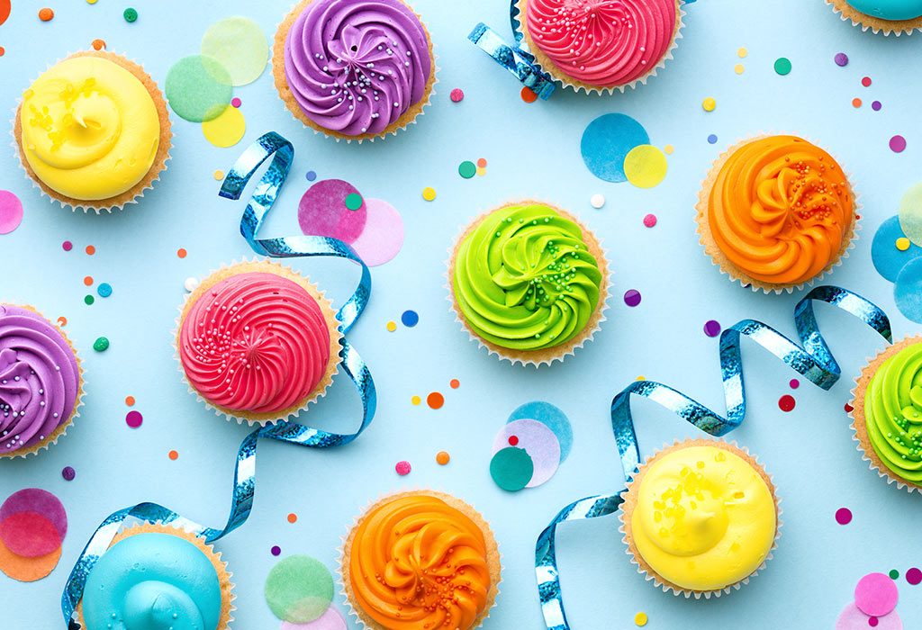 Cupcakes for the rainbow theme