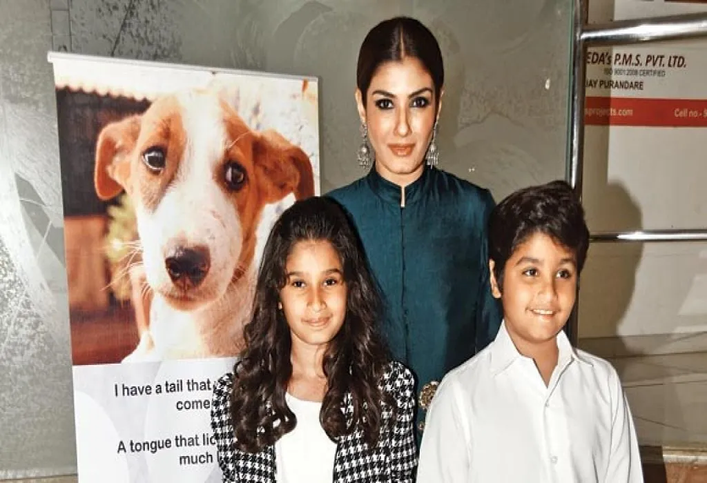 Raveena Tandon with Kids